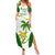 Custom Tailevu Rugby Family Matching Summer Maxi Dress and Hawaiian Shirt Fiji Tapa Pattern LT05 Mom's Dress Green - Polynesian Pride