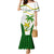 Custom Tailevu Rugby Mermaid Dress Fiji Tapa Pattern LT05 Women Green - Polynesian Pride