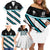 Custom Fiji Rugby Family Matching Off Shoulder Short Dress and Hawaiian Shirt Fijian 7s With Tapa Pattern LT05 - Polynesian Pride