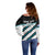 Custom Fiji Rugby Off Shoulder Sweater Fijian 7s With Tapa Pattern LT05 - Polynesian Pride