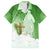 Happy Palm Sunday Family Matching Off Shoulder Long Sleeve Dress and Hawaiian Shirt With Polynesian Pattern LT05 Dad's Shirt - Short Sleeve Green - Polynesian Pride