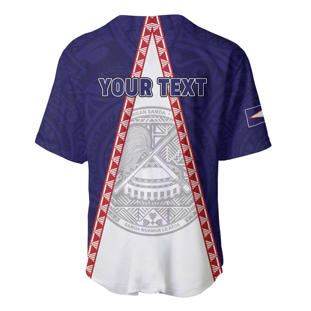 Personalised American Samoa Flag Day Baseball Jersey Flag Style LT05 - Polynesian Pride