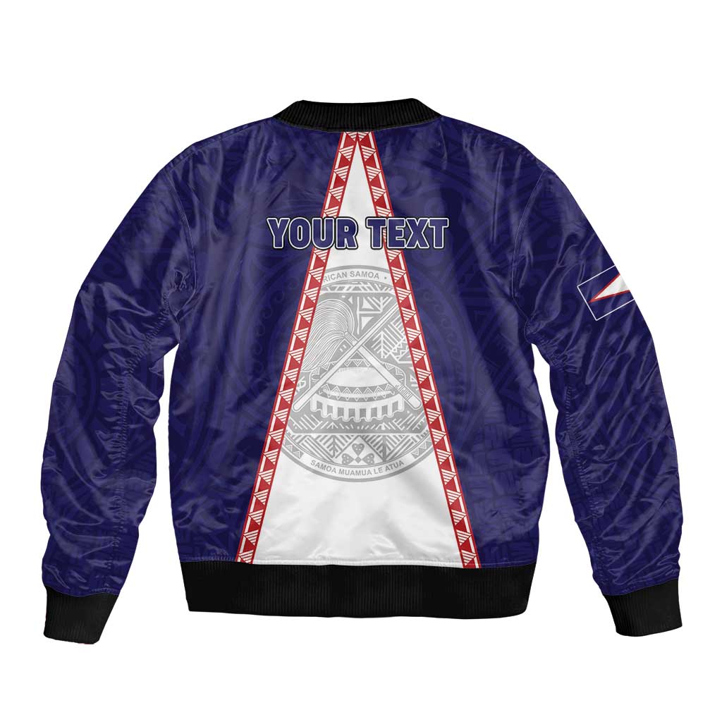 Personalised American Samoa Flag Day Bomber Jacket Flag Style LT05 - Polynesian Pride