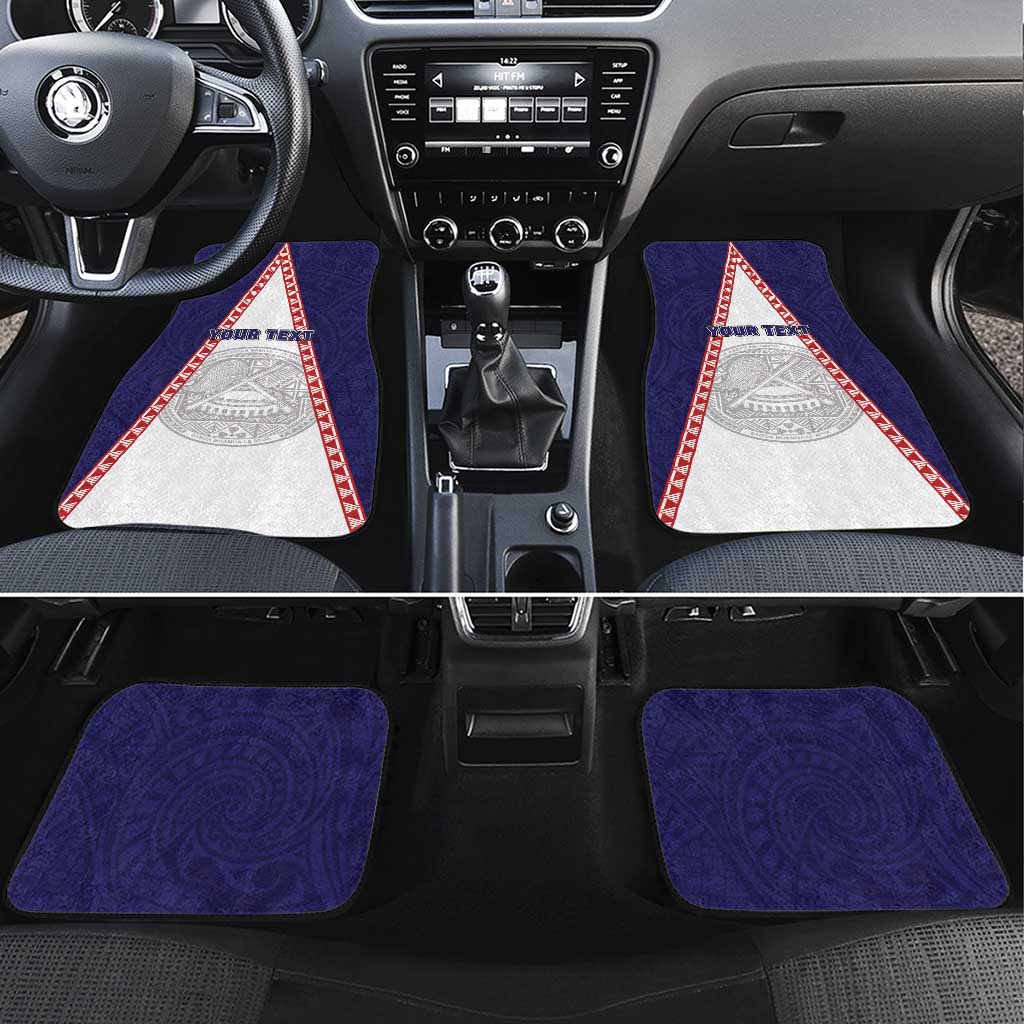 American Samoa Flag Day Car Mats Flag Style LT05 Set 4pcs Blue - Polynesian Pride