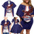 Personalised American Samoa Flag Day Family Matching Off Shoulder Short Dress and Hawaiian Shirt Flag Style