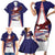 Personalised American Samoa Flag Day Family Matching Short Sleeve Bodycon Dress and Hawaiian Shirt Flag Style