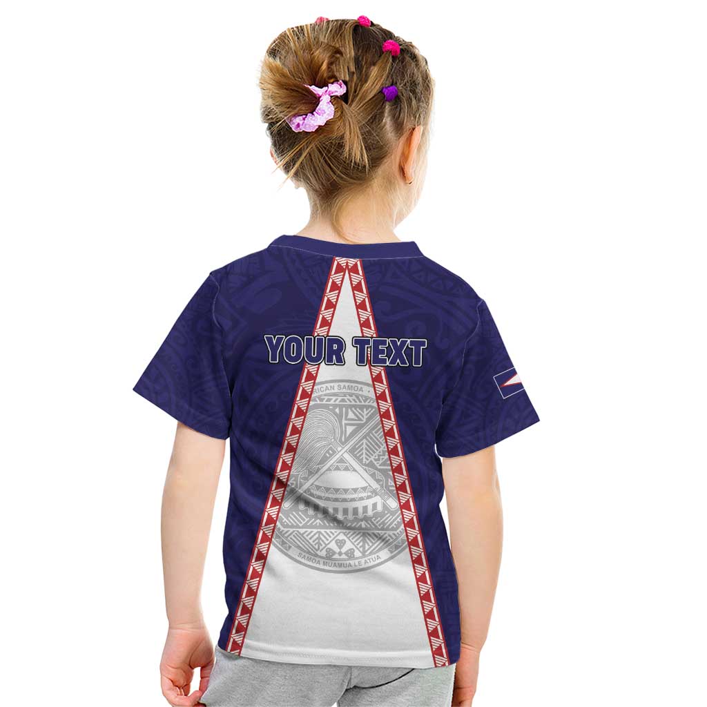 Personalised American Samoa Flag Day Kid T Shirt Flag Style LT05 - Polynesian Pride