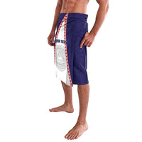 Personalised American Samoa Flag Day Lavalava Flag Style LT05 - Polynesian Pride
