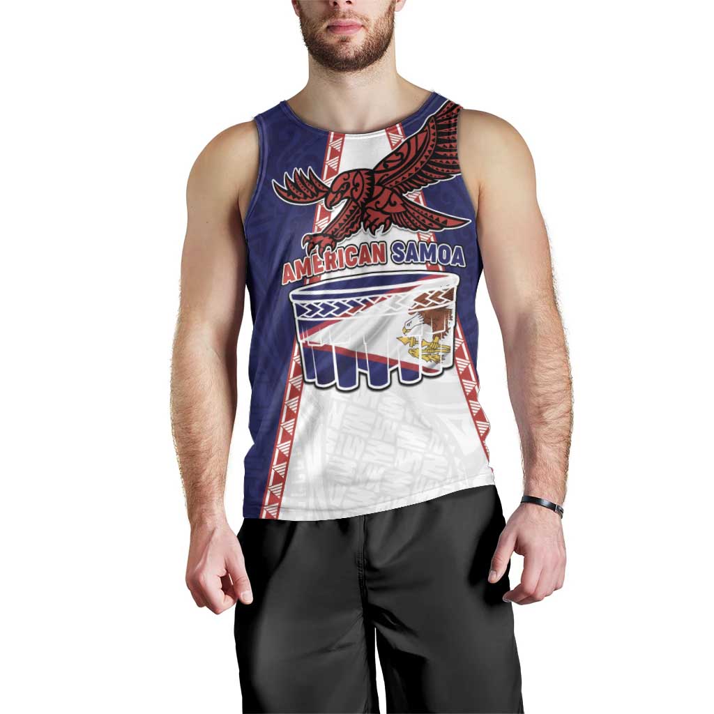 Personalised American Samoa Flag Day Men Tank Top Flag Style LT05 - Polynesian Pride