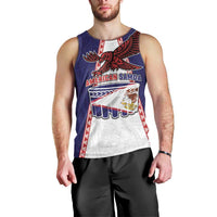 Personalised American Samoa Flag Day Men Tank Top Flag Style LT05 - Polynesian Pride
