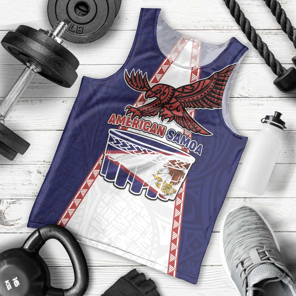 Personalised American Samoa Flag Day Men Tank Top Flag Style LT05 - Polynesian Pride