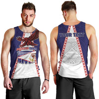 Personalised American Samoa Flag Day Men Tank Top Flag Style LT05 - Polynesian Pride