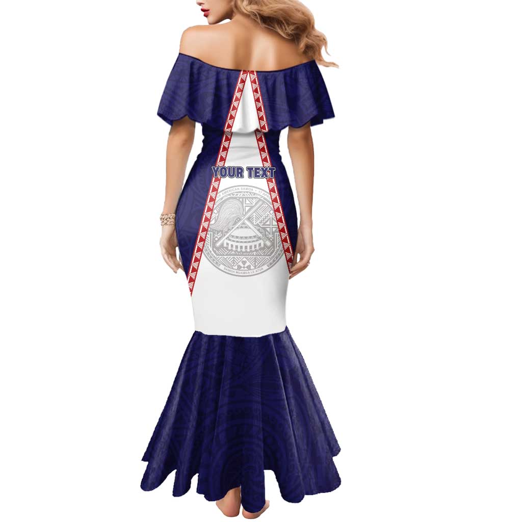 Personalised American Samoa Flag Day Mermaid Dress Flag Style LT05 - Polynesian Pride