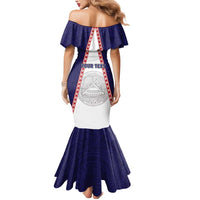 Personalised American Samoa Flag Day Mermaid Dress Flag Style LT05 - Polynesian Pride