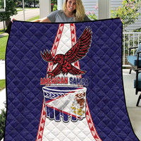 American Samoa Flag Day Quilt Flag Style LT05 Blue - Polynesian Pride