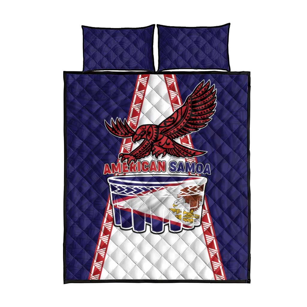 American Samoa Flag Day Quilt Bed Set Flag Style LT05 - Polynesian Pride