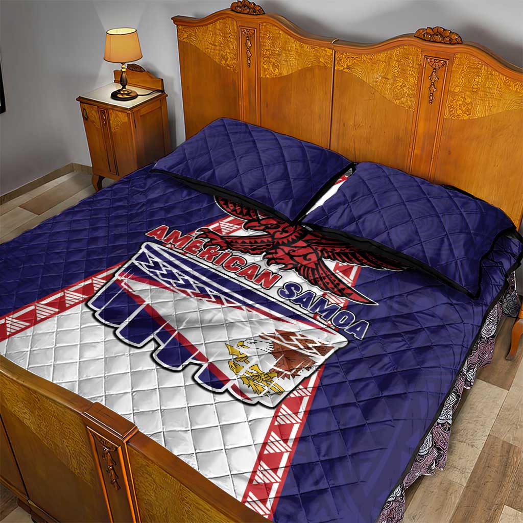 American Samoa Flag Day Quilt Bed Set Flag Style LT05 - Polynesian Pride