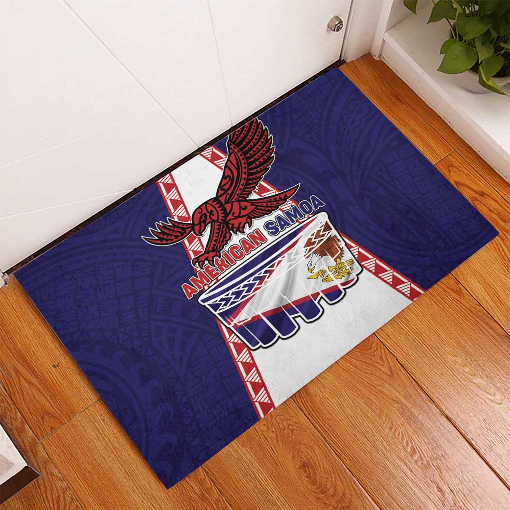 American Samoa Flag Day Rubber Doormat Flag Style LT05 - Polynesian Pride