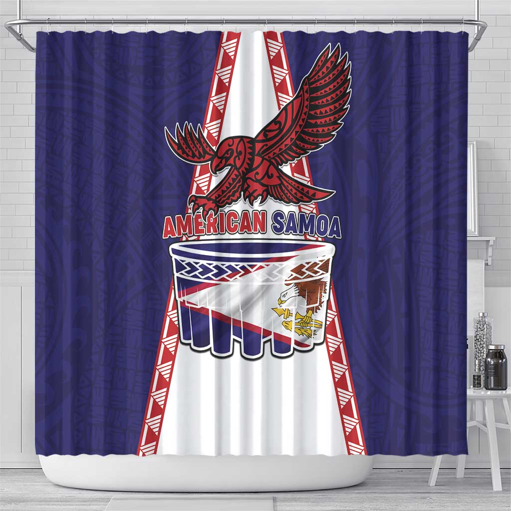 American Samoa Flag Day Shower Curtain Flag Style LT05 - Polynesian Pride