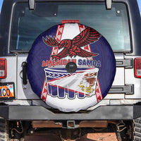 American Samoa Flag Day Spare Tire Cover Flag Style LT05 Blue - Polynesian Pride