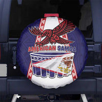 American Samoa Flag Day Spare Tire Cover Flag Style LT05 No hole Blue - Polynesian Pride