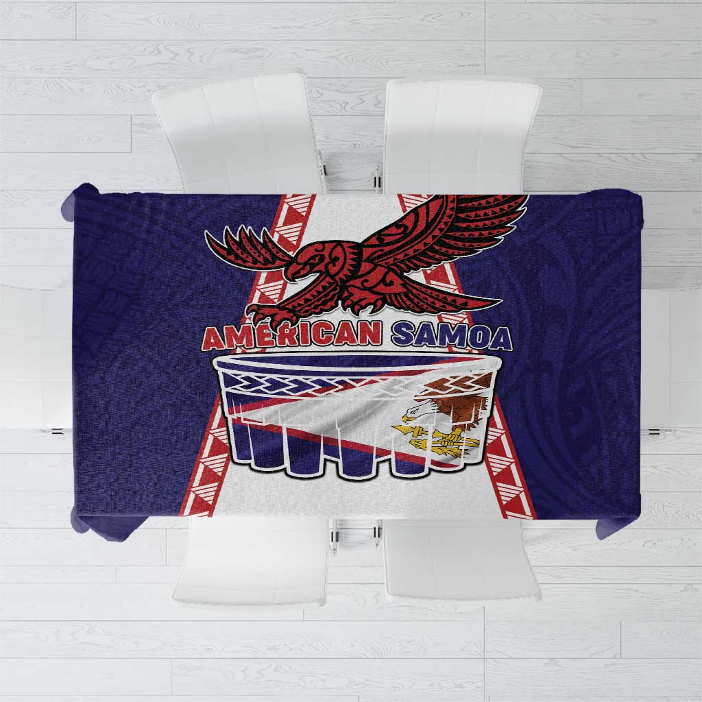 American Samoa Flag Day Tablecloth Flag Style LT05 Blue - Polynesian Pride