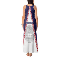 Personalised American Samoa Flag Day Tank Maxi Dress Flag Style LT05 - Polynesian Pride