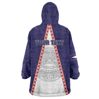 Personalised American Samoa Flag Day Wearable Blanket Hoodie Flag Style LT05 - Polynesian Pride