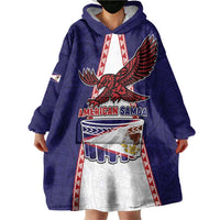 Personalised American Samoa Flag Day Wearable Blanket Hoodie Flag Style LT05 - Polynesian Pride