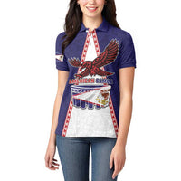 Personalised American Samoa Flag Day Women Polo Shirt Flag Style LT05 - Polynesian Pride