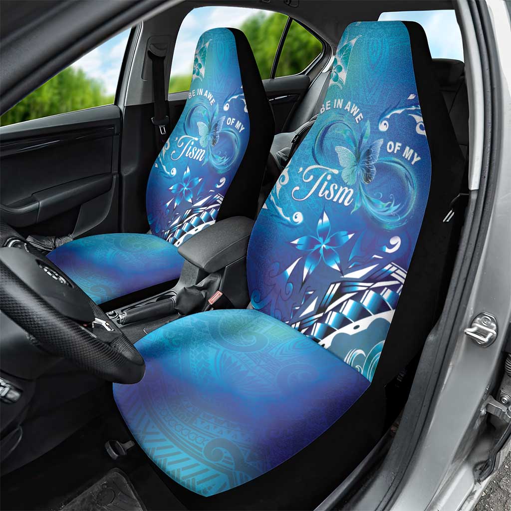 Polynesia Autism Awareness Car Seat Cover Be In Awe Of My 'Tism LT05 - Polynesian Pride