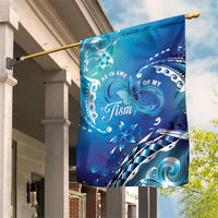 Polynesia Autism Awareness Garden Flag Be In Awe Of My 'Tism LT05 House Flag Blue - Polynesian Pride