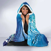 Polynesia Autism Awareness Hooded Blanket Be In Awe Of My 'Tism LT05 - Polynesian Pride