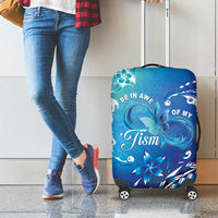 Polynesia Autism Awareness Luggage Cover Be In Awe Of My 'Tism LT05 - Polynesian Pride