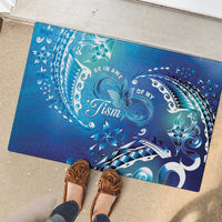 Polynesia Autism Awareness Rubber Doormat Be In Awe Of My 'Tism LT05 - Polynesian Pride