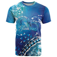 Polynesia Autism Awareness T Shirt Be In Awe Of My 'Tism LT05 Blue - Polynesian Pride