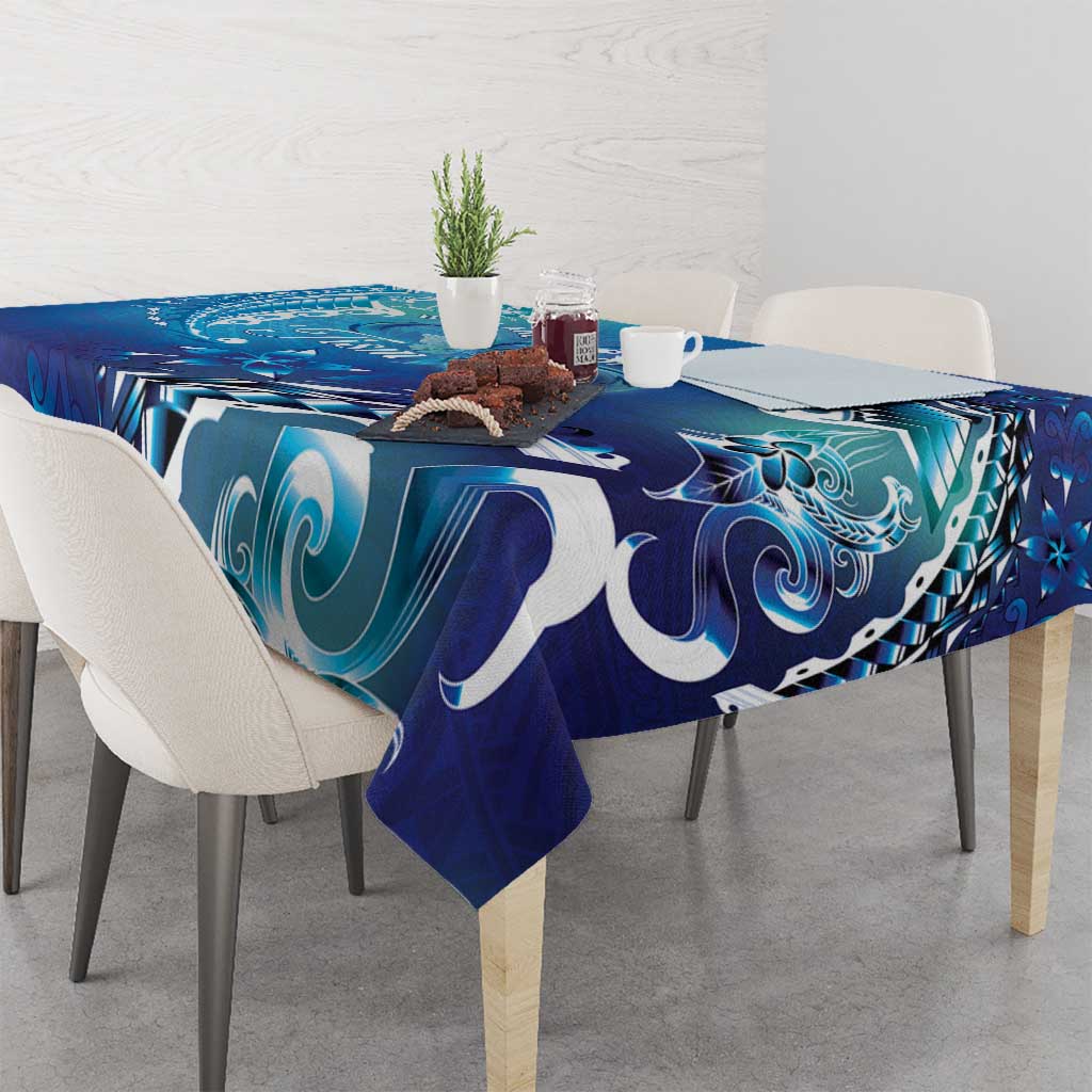 Polynesia Autism Awareness Tablecloth Be In Awe Of My 'Tism LT05 - Polynesian Pride