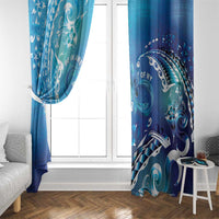 Polynesia Autism Awareness Window Curtain Be In Awe Of My 'Tism LT05 - Polynesian Pride