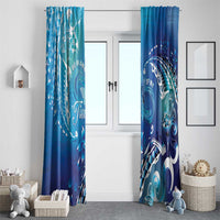 Polynesia Autism Awareness Window Curtain Be In Awe Of My 'Tism LT05 - Polynesian Pride