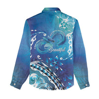 Polynesia Autism Awareness Women Casual Shirt Be In Awe Of My 'Tism LT05 - Polynesian Pride