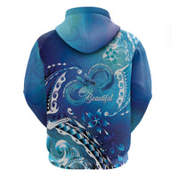 Polynesia Autism Awareness Zip Hoodie Be In Awe Of My 'Tism LT05 - Polynesian Pride