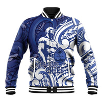 Guam Chief Kepuha Baseball Jacket Chamorro Pride LT05 Unisex Blue - Polynesian Pride