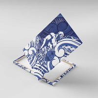 Guam Chief Kepuha Canvas Wall Art Chamorro Pride LT05 With Frame Blue - Polynesian Pride