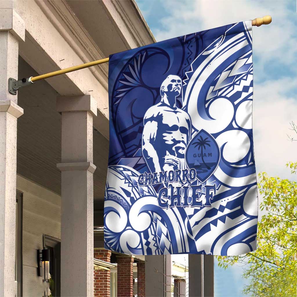 Guam Chief Kepuha Garden Flag Chamorro Pride LT05 House Flag Blue - Polynesian Pride