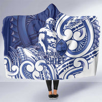 Guam Chief Kepuha Hooded Blanket Chamorro Pride LT05 One Size Blue - Polynesian Pride