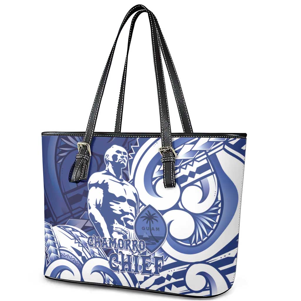 Guam Chief Kepuha Leather Tote Bag Chamorro Pride LT05 - Polynesian Pride