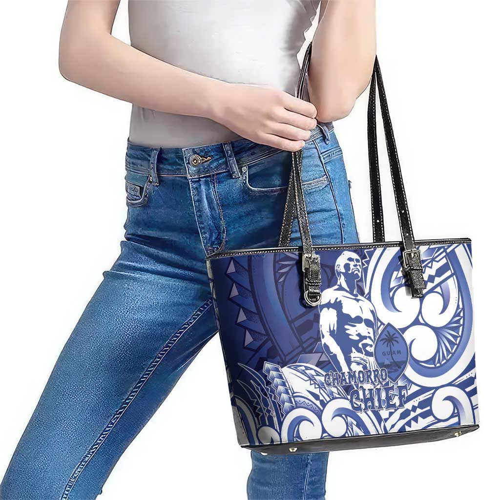 Guam Chief Kepuha Leather Tote Bag Chamorro Pride LT05 - Polynesian Pride