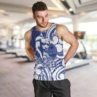 Guam Chief Kepuha Men Tank Top Chamorro Pride LT05 Blue - Polynesian Pride
