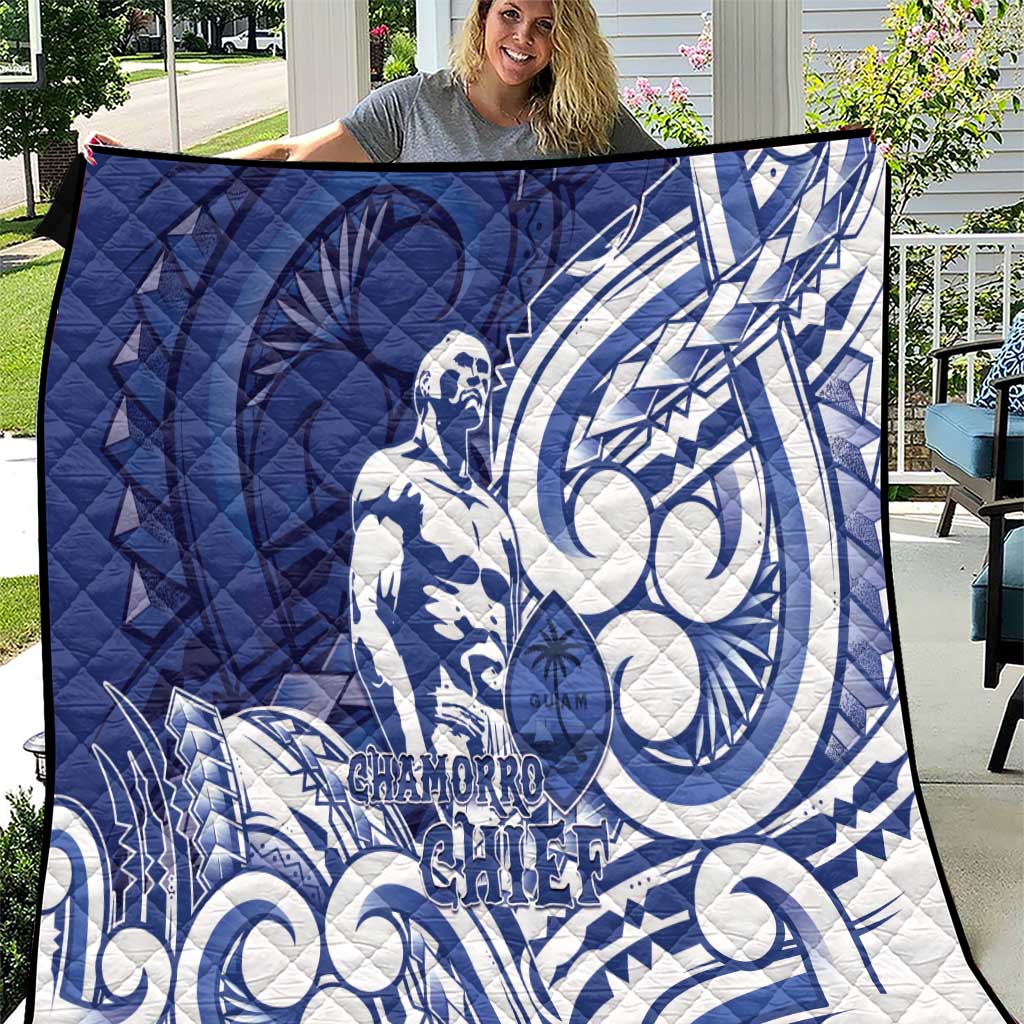 Guam Chief Kepuha Quilt Chamorro Pride LT05 Blue - Polynesian Pride