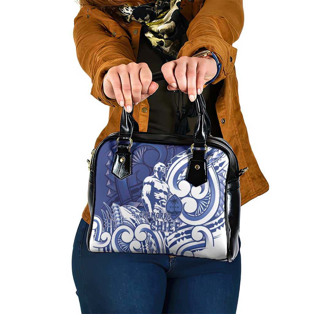 Guam Chief Kepuha Shoulder Handbag Chamorro Pride LT05 One Size Blue - Polynesian Pride